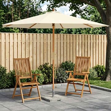 Ombrello da giardino Ø 300 x 248 cm Legno di Eucalipto Massello