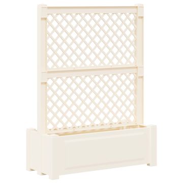 Grande vaso con trellis Bianco 99,5 x 43 x 133,5 PP