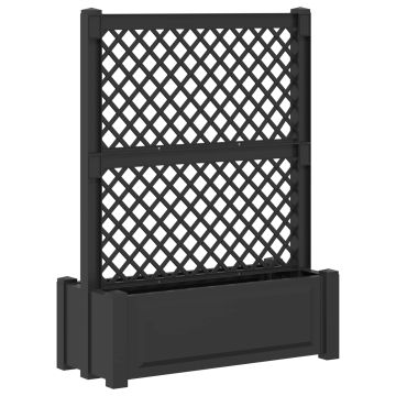 Grande vaso con trellis Antracite 99,5 x 43 x 133,5 PP