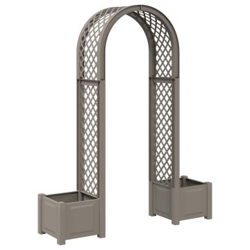 Arco di Rose con Vaso Grigio 168,5 x 43 x 207 cm PP