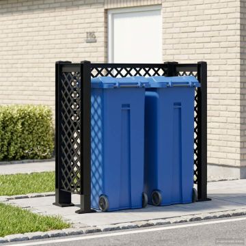 Trellis per Cestino Antracite 123 x 47 x 114 cm PP