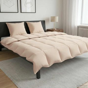 Piumino Letto Estivo Beige 200 x 240 cm 100% Kapok Naturale