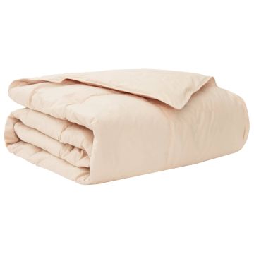 Piumino Letto Estivo Beige 135 x 220 cm 100% Kapok Naturale