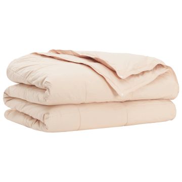 Piumone 220 x 240 cm Tutte le stagioni Fibra di Kapok Beige
