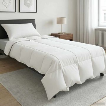 Piumino Letto Estivo Bianco 135 x 200 cm Fibra di bambù