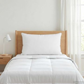 Cuscino Bianco 60 x 70 cm Fibra di bambù