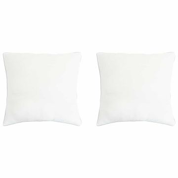 Cuscino 2 pz 65 x 65 cm Fibra di bambù Bianco