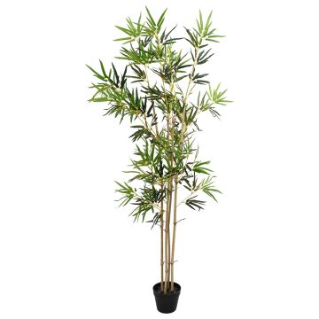 Albero di Bambù Verde 75,5 x 18 x 175 cm Tessuto e Bambù