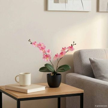 Pianta di Orchidea Artificiale Rosa 36 x 10 x 30 cm