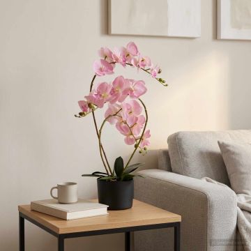 Pianta di Orchidea Artificiale con Vaso Rosa 45 x 15 x 65 cm