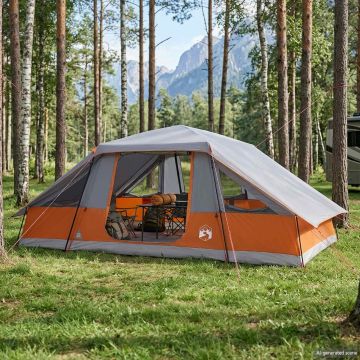 Tenda familiare con telo da pioggia resistente all'acqua