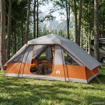 Tenda familiare con telo da pioggia resistente all'acqua