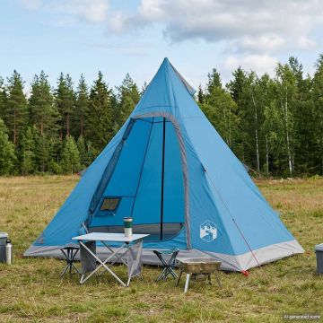 Tipi Tent Water-Resistant 3 persona Blu