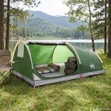 Tenda da Trekking Impermeabile 1 persona Verde