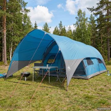 Tenda a tunnel con copertura impermeabile 10 persona Blu