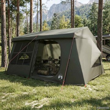 Tenda familiare con telo da pioggia resistente all'acqua