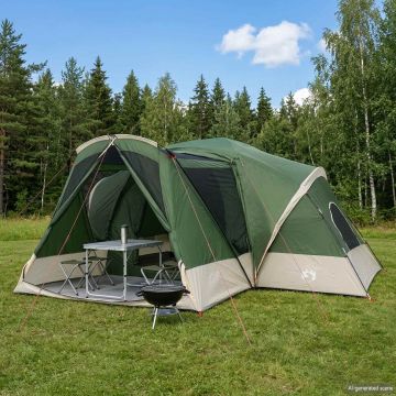 Tenda a capanna con copertura impermeabile 10 persona Verde