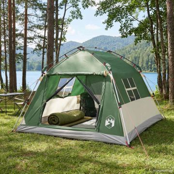 Tenda istantanea resistente all'acqua 3 persona Verde