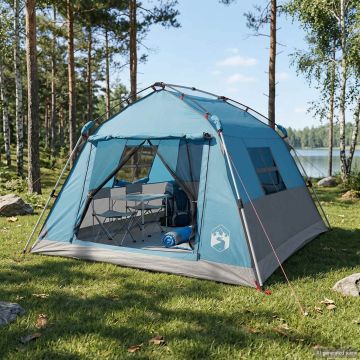 Tenda istantanea resistente all'acqua 3 persona Blu