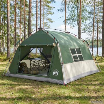 Tenda istantanea resistente all'acqua 4 persona Verde