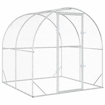 Pollaio Argento 200 x 200 x 200 cm Acciaio zincato