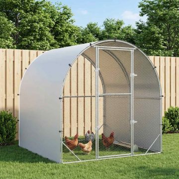 Pollaio Argento 200 x 200 x 200 cm Acciaio zincato