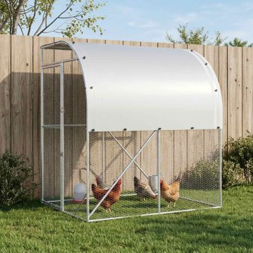 Pollaio Argento 200 x 200 x 215 cm Acciaio zincato