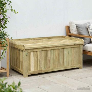 Cassa per cuscini da esterno Legno di Pino Impregnato