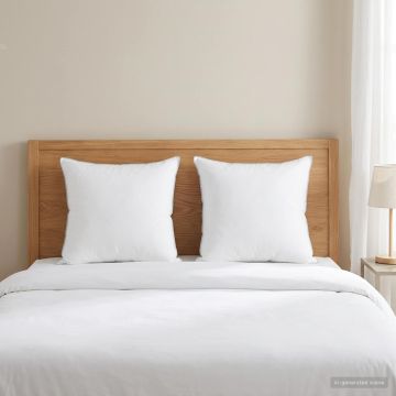 Cuscino 2 pz 50 x 50 cm Lana Australiana Bianco