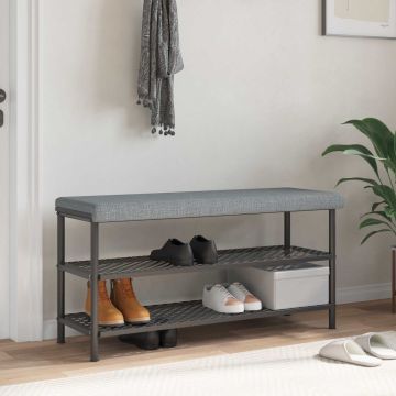 Cuscino per panchina Tessuto Grigio Chiaro Profondità 35 cm