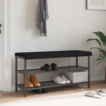 Cuscino per panchina Tessuto Nero Profondità 35 cm