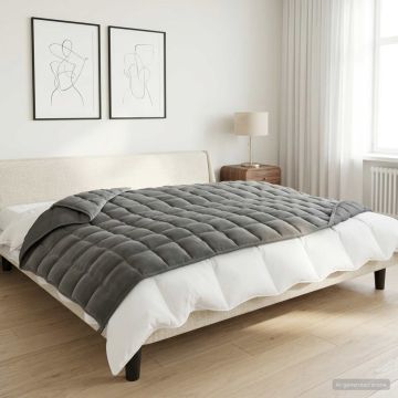 Coperta Ponderata Antracite 138 x 200 cm 6 kg 100% Cotone 205T