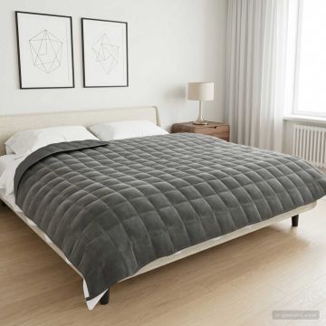 Coperta Ponderata Antracite 220 x 235 cm 15 kg 100% Cotone 205T