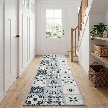 Tappeto Antiscivolo ORIZ 1150 gsm Grigio e Nero