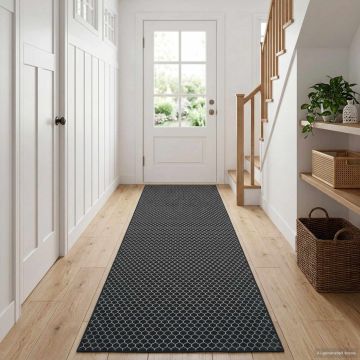 Tappeto Antiscivolo ORIZ 1150 gsm Motivo in rete nera