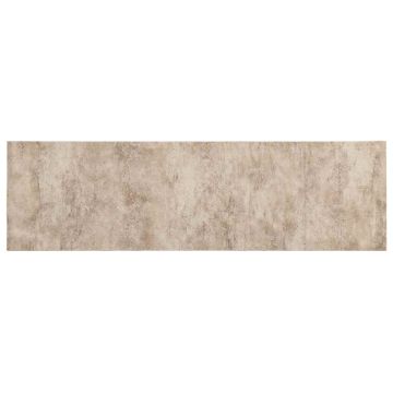 Tappeto da Cucina Cemento beige 180 x 60 cm 100% Poliammide