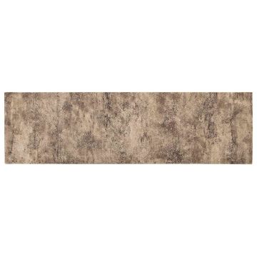 Tappeto da Cucina Cemento marrone 180 x 60 cm 100% Poliammide
