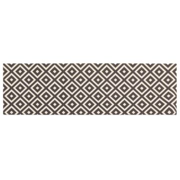 Tappeto da Cucina Diamanti grigi e bianchi 180 x 60 cm