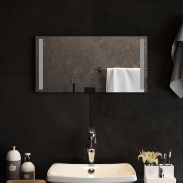 Specchio da bagno LED Trasparente 60 x 30 cm vetro temperato