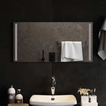 Specchio da bagno LED Trasparente 80 x 40 cm vetro temperato