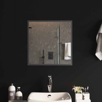 Specchio da bagno LED Trasparente 50 x 50 cm vetro temperato