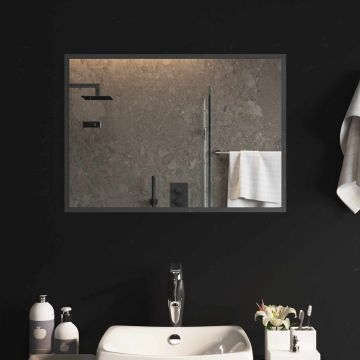 Specchio da bagno LED Trasparente 70 x 50 cm vetro temperato