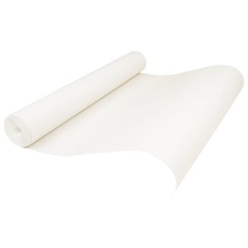 Carta da parati Solida 3D Rigato Bianco Crema 10 x 0,53 m