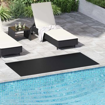 Tappetino con motivo mandorlato Nero 1 x 2 m Gomma