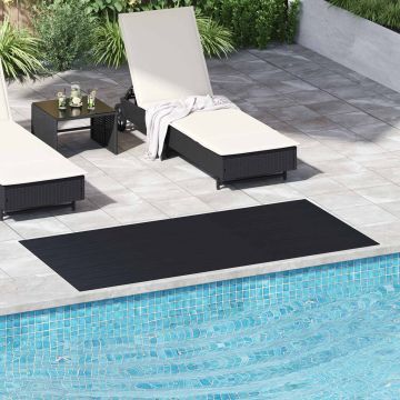 Tappeto a coste fini Nero 1 x 2 m Gomma