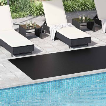 Tappeto per pavimento Nero 1,5 x 4 m Gomma
