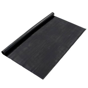 Tappeto per pavimento Nero 1,2 x 5 m Gomma