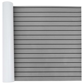 Tappetino per Barche Grigio Chiaro e Nero 240 x 90 cm EVA