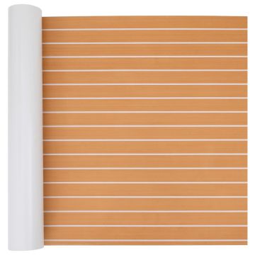 Tappetino per Barche Rigato Marrone e bianco 240 x 90 cm EVA