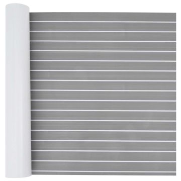 Tappetino per Barche Grigio chiaro e bianco 240 x 90 cm EVA